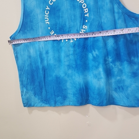 Juicy Couture Blue Muscle Tee with Tie-Dye Effect - Picture 7 of 10